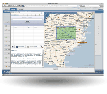 VoterListsOnline - Geo-spatial Voters Selection